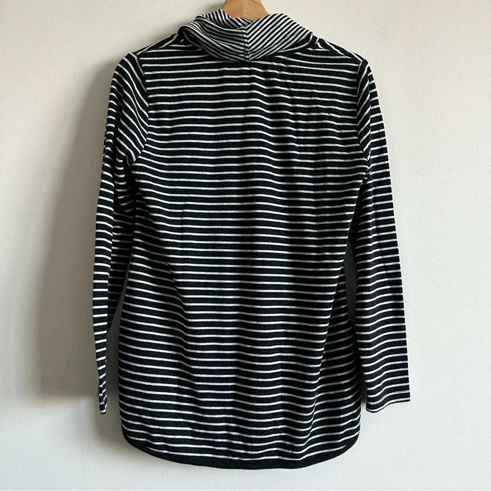 Cable & Gauge Draped Turtleneck Top